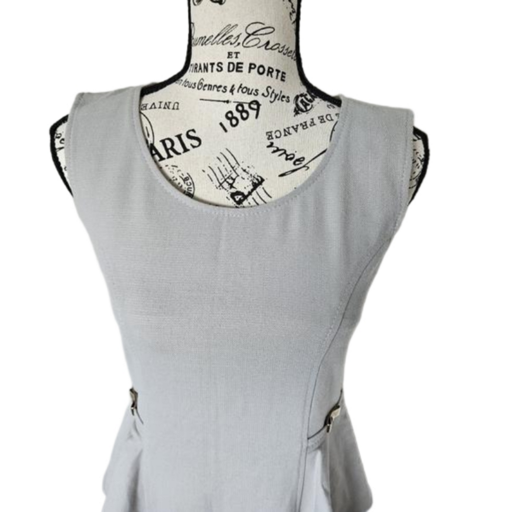 ๐จ๐ต Nathalie Chaize pencil midi dress beige size 36 EU ๐จ๐ต - Picture 2 of 10